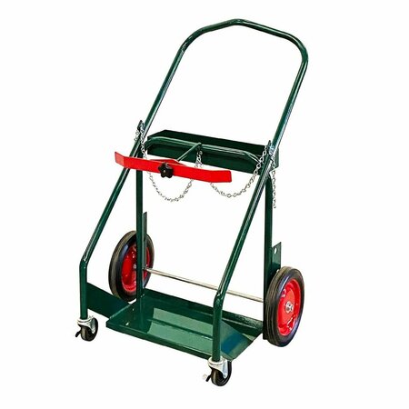 ANTHONY CARTS Small Cart, 10in. Solid Tires, Lnr, Chain, Band 410-3N1